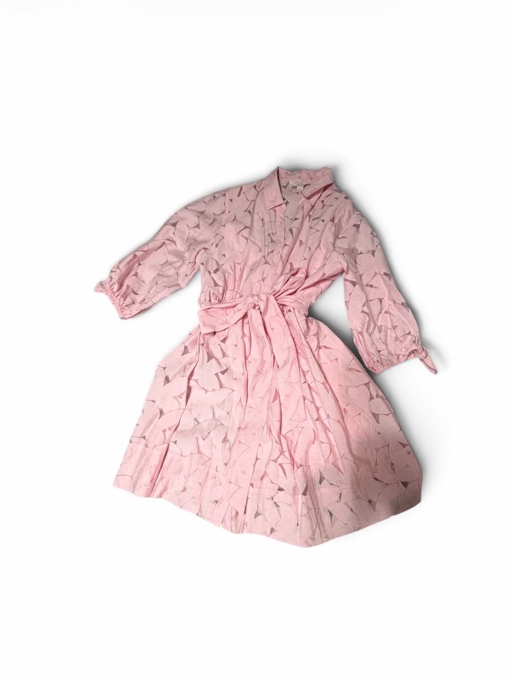 Lilly Pulitzer Light Pink Star-Print Tie-Waist Midi Dress